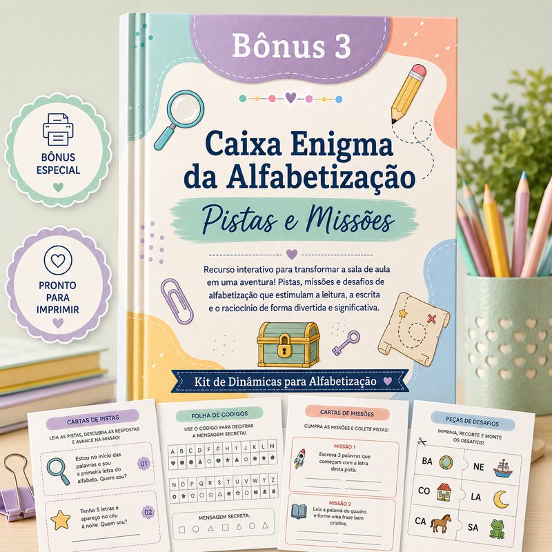 Bônus 3 — Caixa Enigma da Alfabetização
